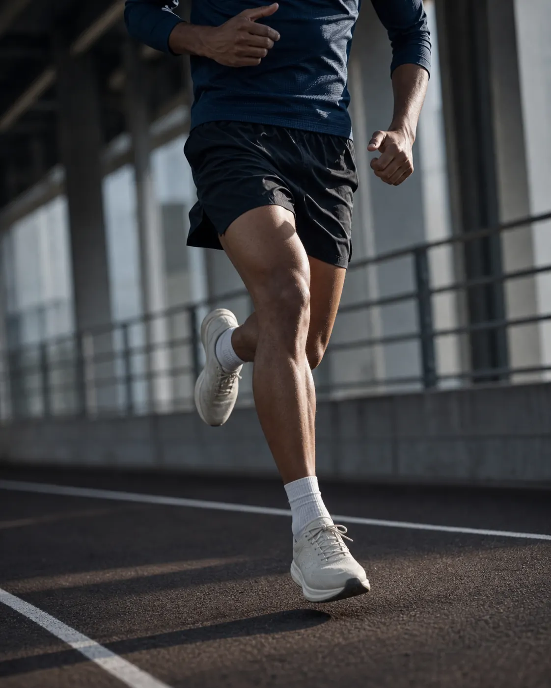 Coureur pendant une analyse de sa mécanique de course