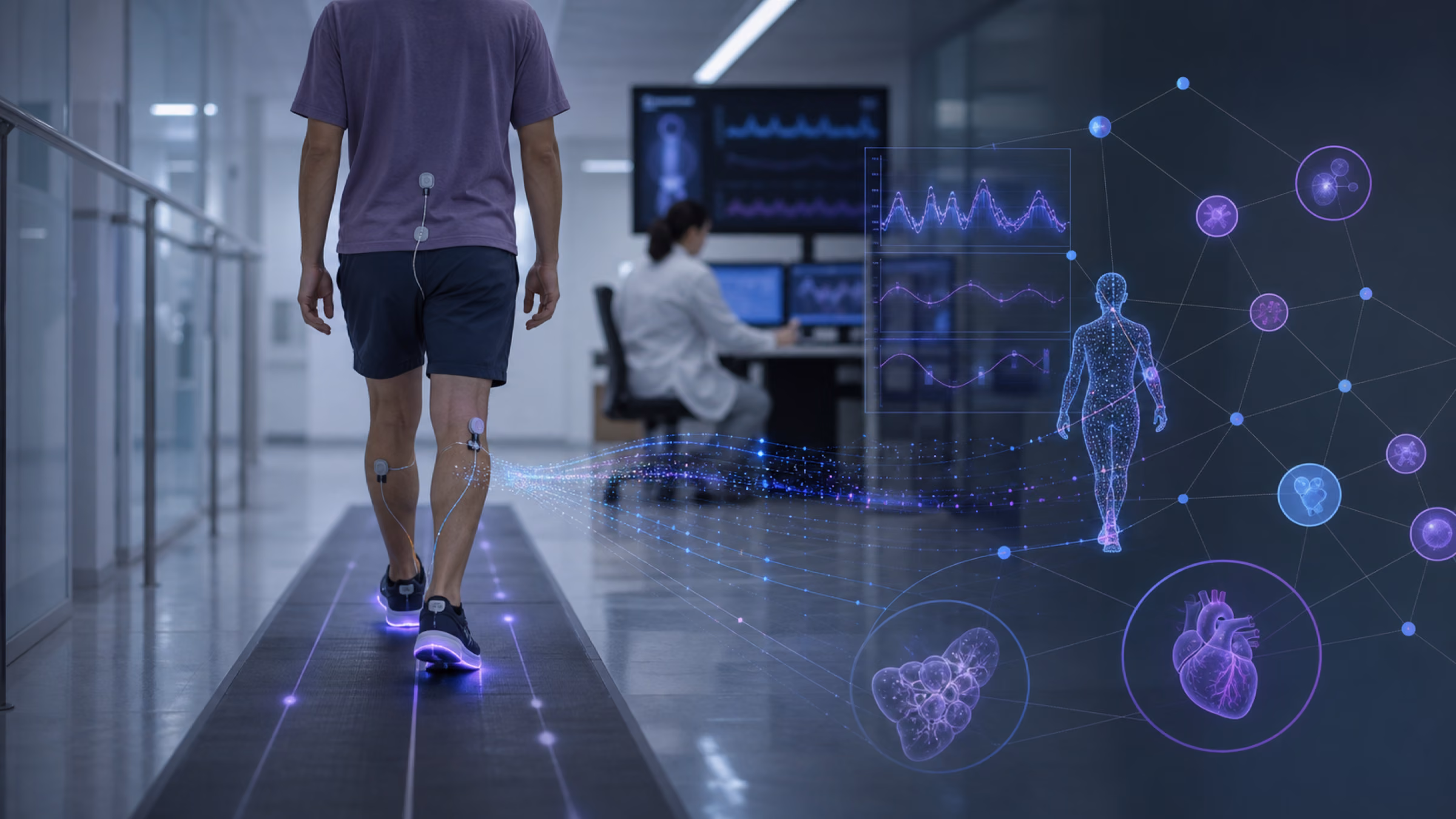 Gait biomarker modelling for metabolic syndrome risk